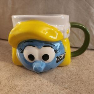 Core Smurfette Character Mug - Blue, Yellow, Green